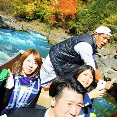 river boat, ride, mt arashiyama, white water rapids, kyoto, 