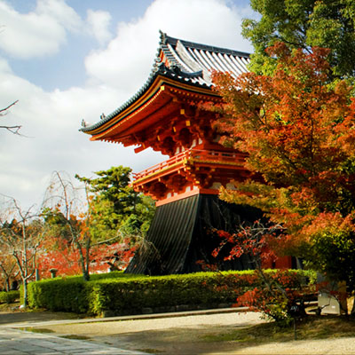traditional temple, gardens, kyoto, mountains, 