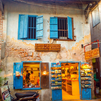 very old cottage shop, alley west siem reap, 