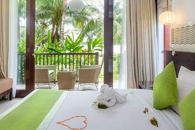 hotel room, vin hung emerald, thu bon river, hoi an, vietnam,