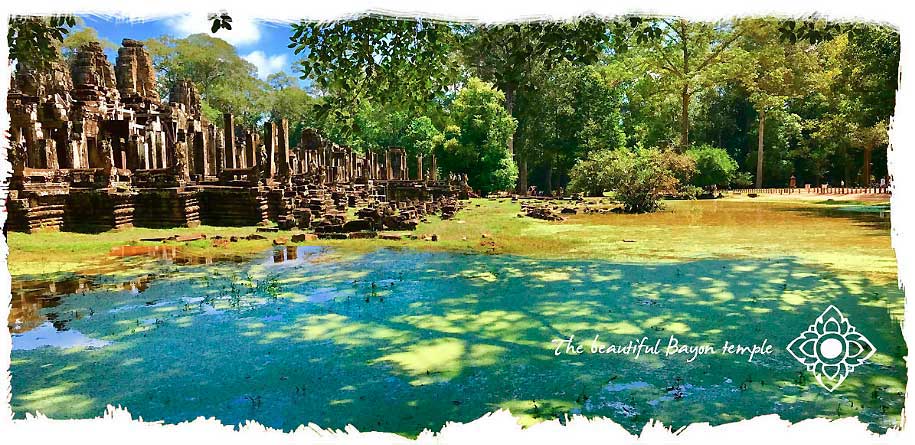 Bayon temple, Angkor Thom, elephants, angkor tours, painting holidays, 